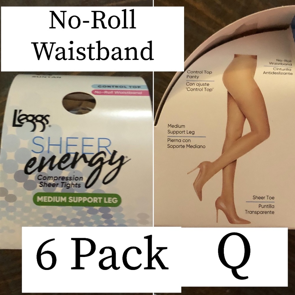 SHEER Energy Size Q Pantyhose